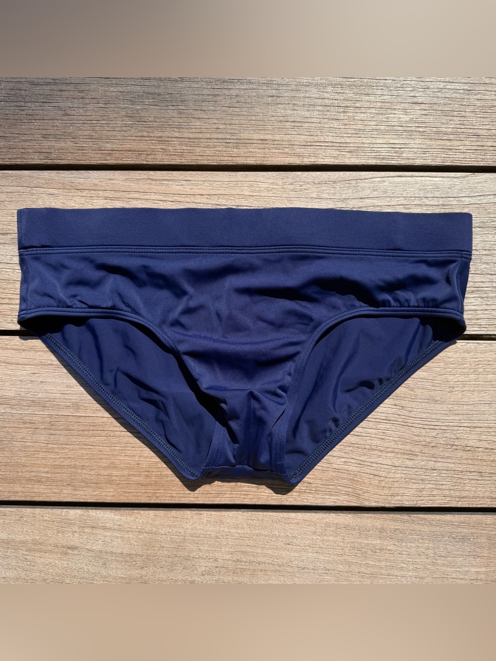 Charlie by MZ Navy Squarecut Swim Brief Medium